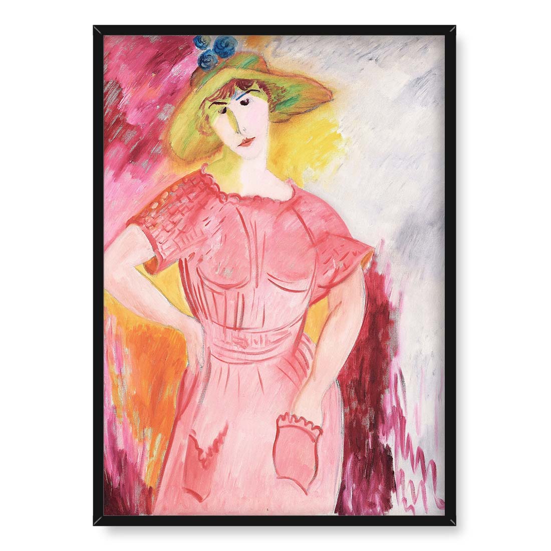 Sigrid Hjerten Różowa dziewczynka 50x70