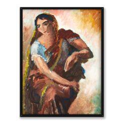 Sigrid Hjerten Siedząca Hinduska 30×40