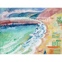 Sigrid Hjerten Spienione fale na plaży — produkt cyfrowy do pobrania