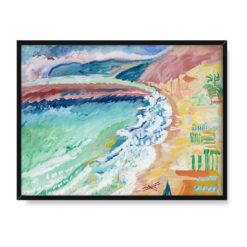 Sigrid Hjerten Spienione fale na plaży 30×40