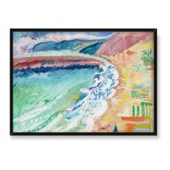 Sigrid Hjerten Spienione fale na plaży 70×50