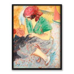 Sigrid Hjerten Szycie na plaży 30×40