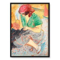 Sigrid Hjerten Szycie na plaży 50×70