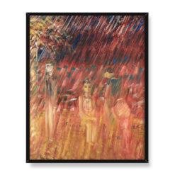 Sigrid Hjerten Trzej młodzieńcy 40×50