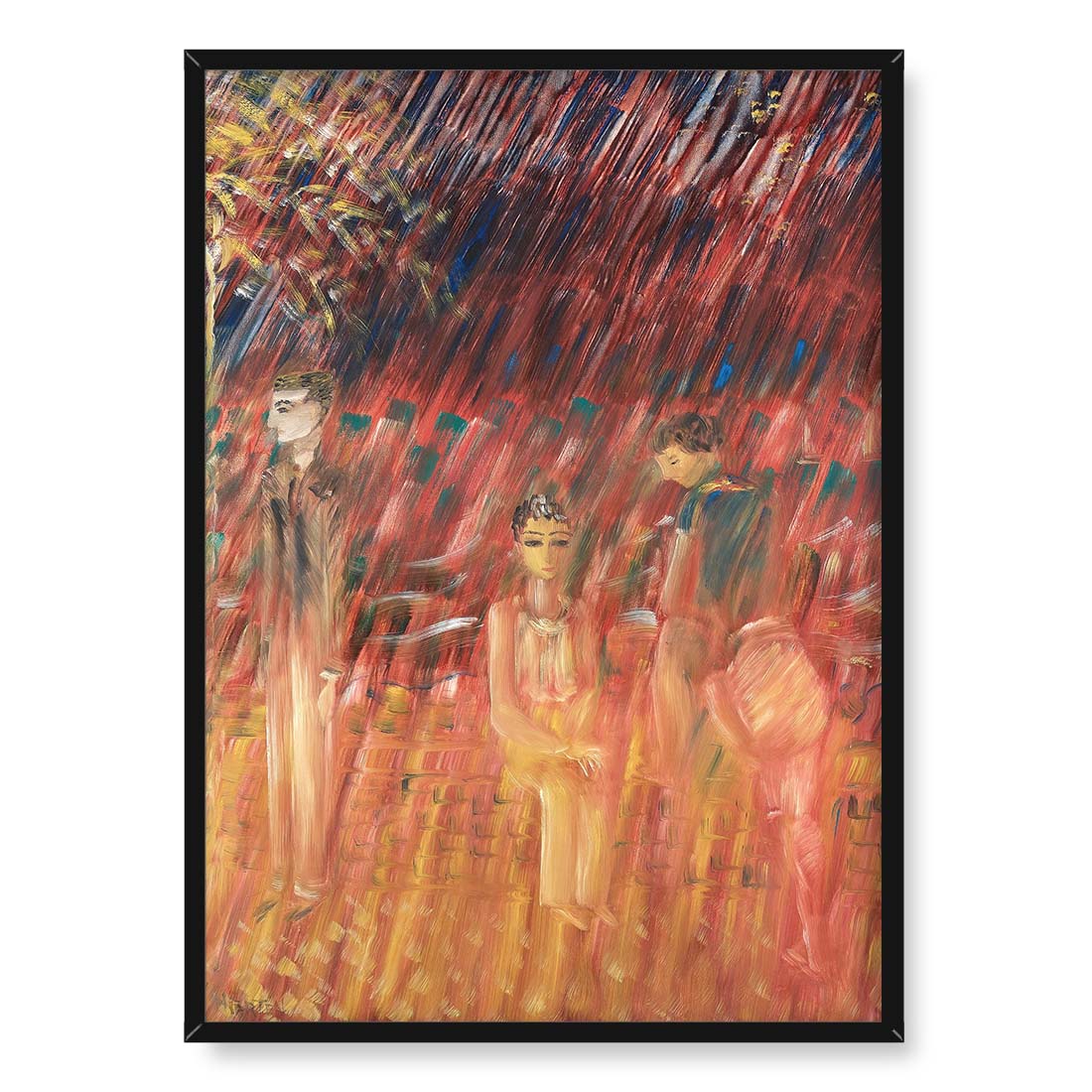 Sigrid Hjerten Trzej młodzieńcy 50x70