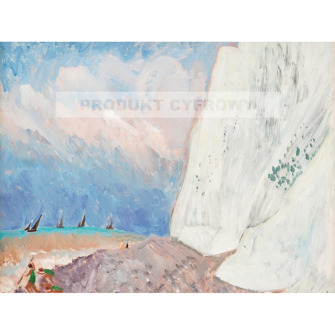 Sigrid Hjerten Wapienna skała St Aubin — produkt cyfrowy do pobrania