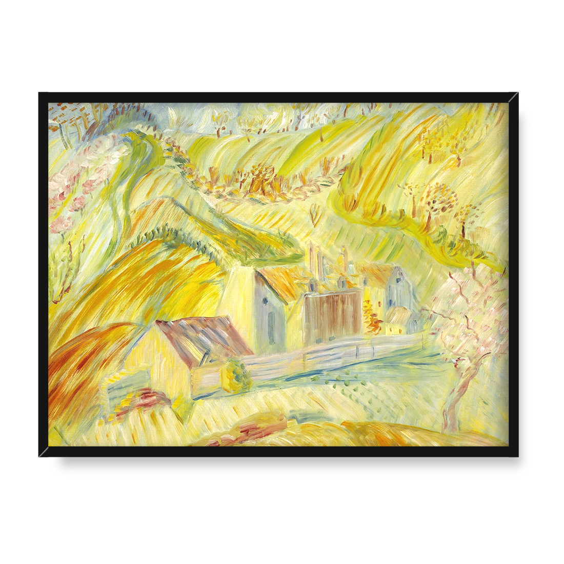 Sigrid Hjerten Wiosna w Bievres 30x40 w RAMIE