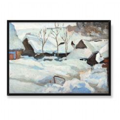 Stanisław Kamocki Pejzaż zimowy 2 70×50