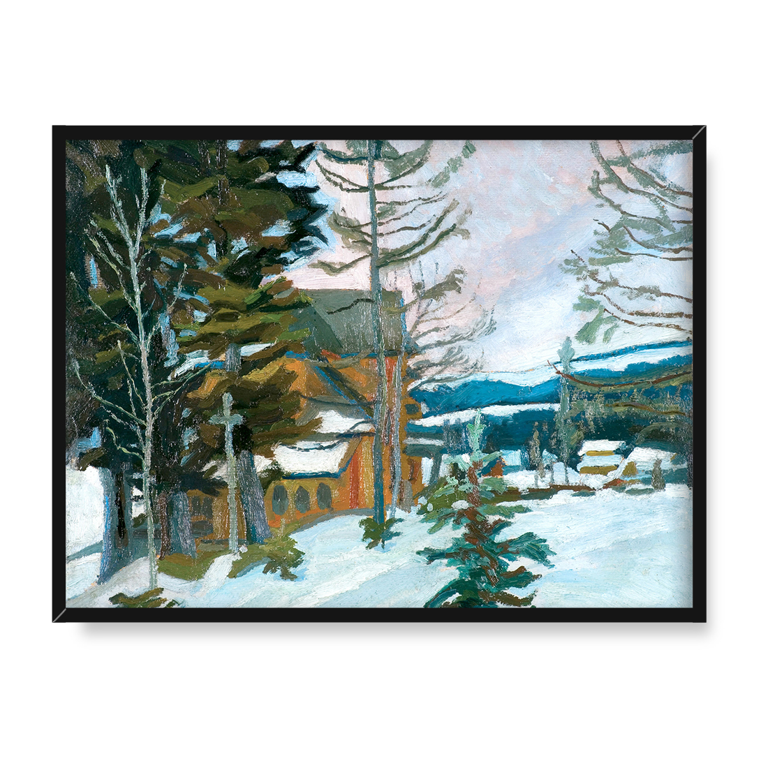 Stanisław Kamocki Pejzaż zimowy 30x40