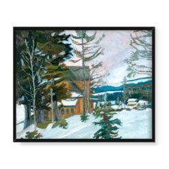 Stanisław Kamocki Pejzaż zimowy 50×40