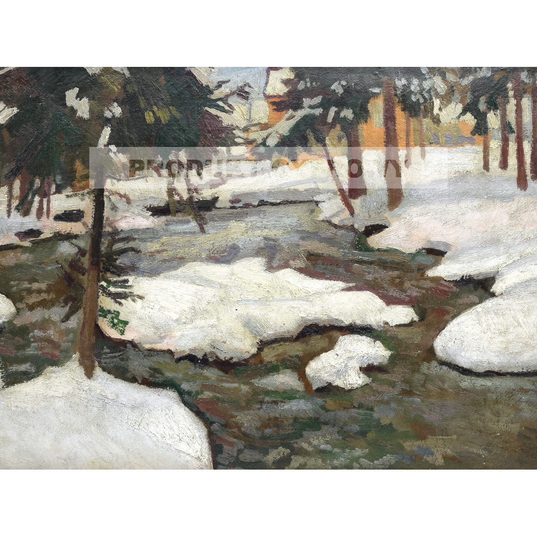 Stanisław Kamocki Potok w lesie — produkt cyfrowy do pobrania