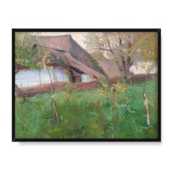 Stanisław Kamocki Przy chacie 30×40