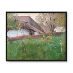 Stanisław Kamocki Przy chacie 50×40