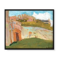 Stanisław Kamocki Ruiny zamku 50×40