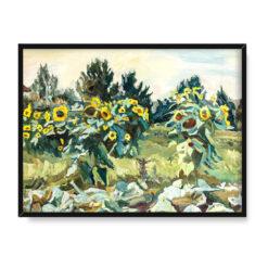 Stanisław Kamocki Słoneczniki 30×40
