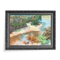 Stanisław Wyspiański Pejzaż z rzeką 70×50