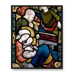 Stanisław Wyspiański Witraż Anioł nakazujący Świętej Rodzinie ucieczkę 40×50