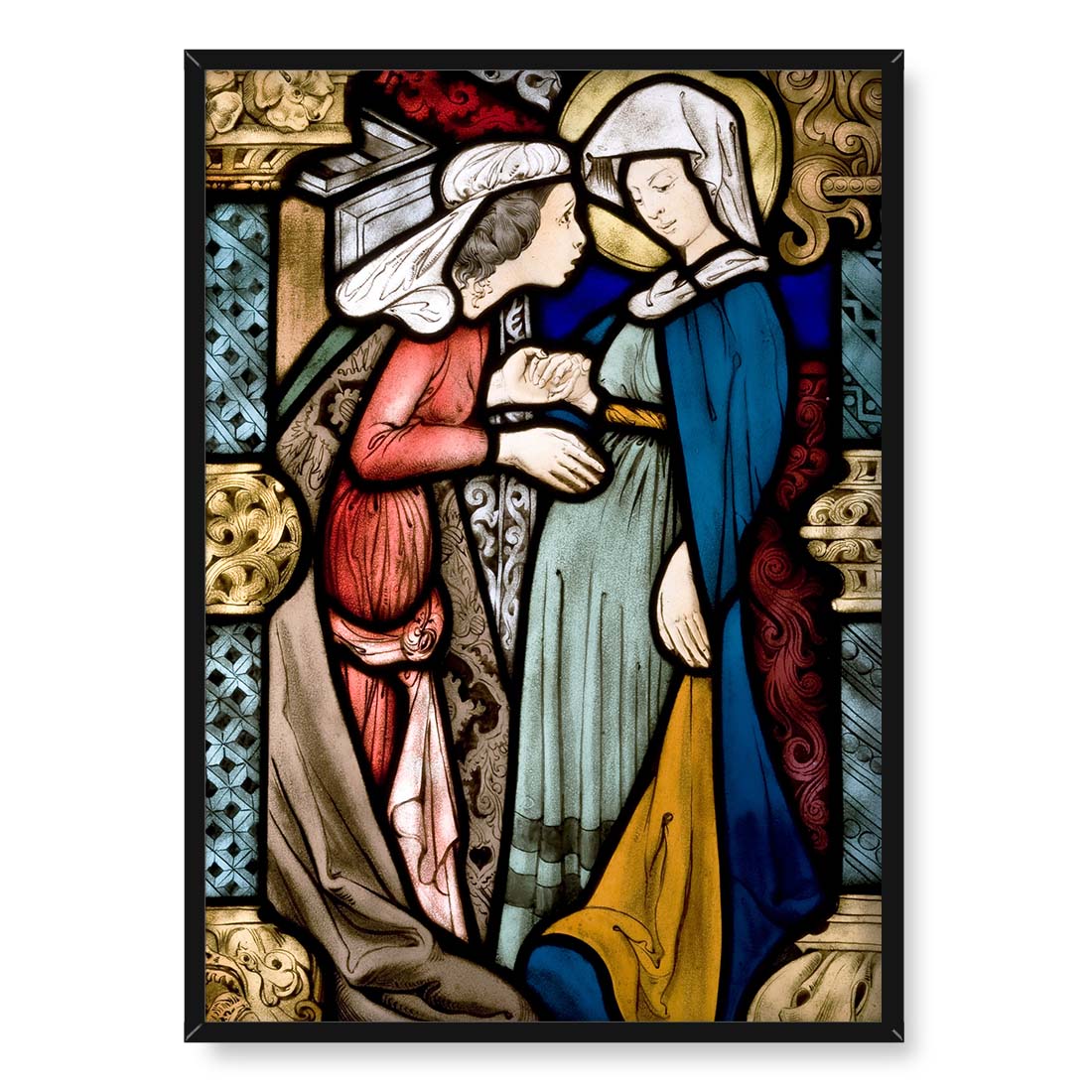 Stanisław Wyspiański Witraż Nawiedzenie 50x70