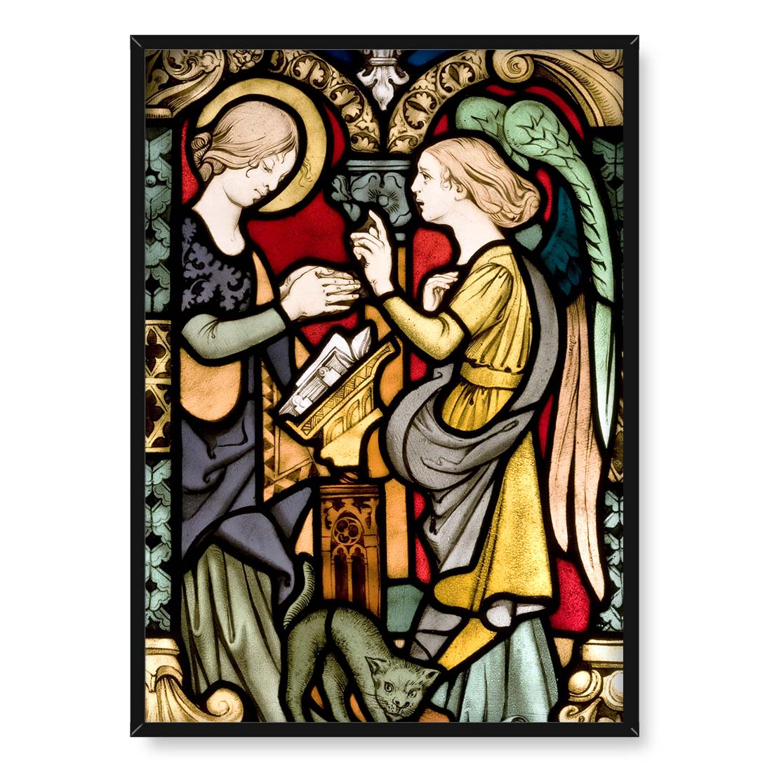 Stanisław Wyspiański Witraż Zwiastowanie 50x70