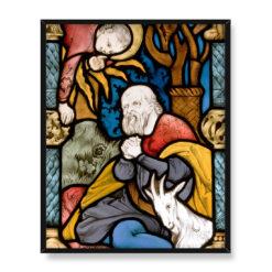 Stanisław Wyspiański Witraż Zwiastowanie Joachimowi 40×50