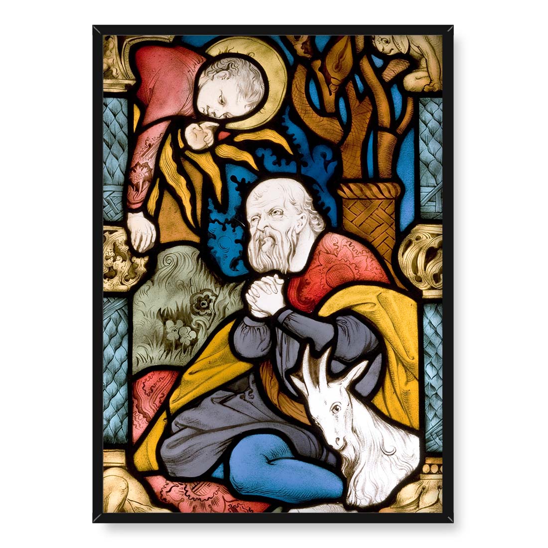 Stanisław Wyspiański Witraż Zwiastowanie Joachimowi 50x70