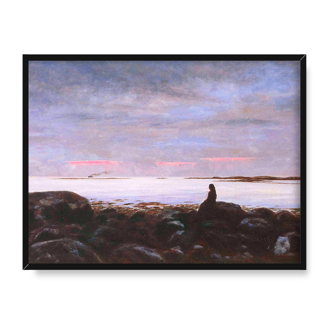 Thorarinn Thorlaksson Letni wieczór w Reykjavíku 40x30 w RAMIE