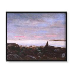 Thorarinn Thorlaksson Letni wieczór w Reykjavíku 50×40