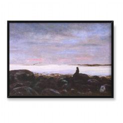 Thorarinn Thorlaksson Letni wieczór w Reykjavíku 70×50