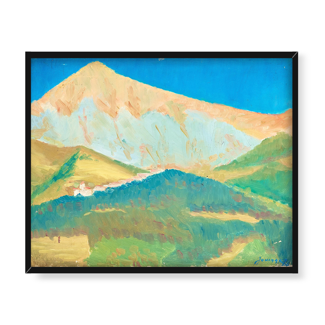 Torsten Jovinge Górskie miasteczko Castellar 50x40