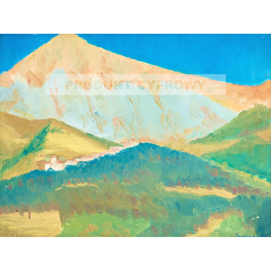 Torsten Jovinge Górskie miasteczko Castellar — produkt cyfrowy do pobrania