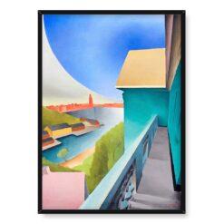 Torsten Jovinge Widok na miasto 50×70