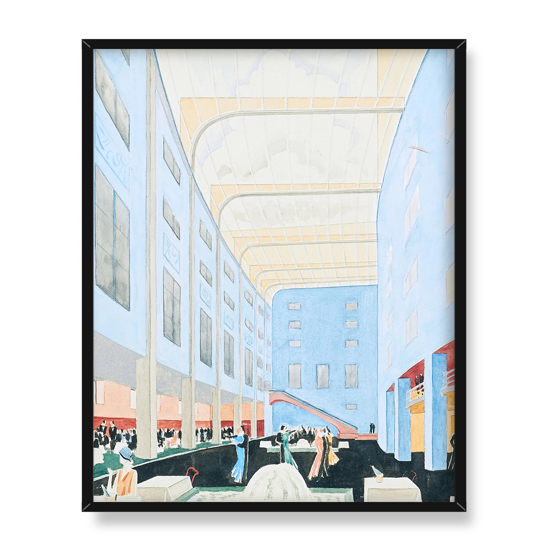 Torsten Jovinge Wnętrze Pałacu Tańca 40x50 w RAMIE