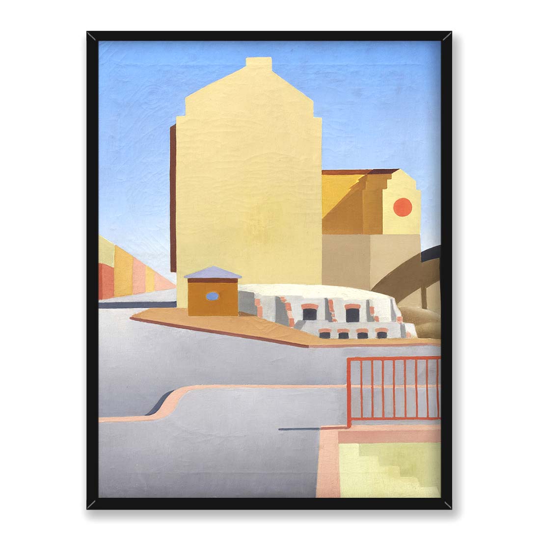 Torsten Jovinge Z Hornstull w Sztokholmie 30x40 w RAMIE