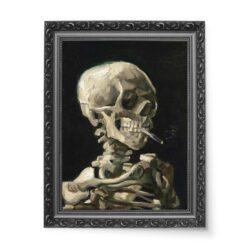 Vincent van Gogh Głowa szkieletu z palącym się papierosem wydruk na płótnie 50×70