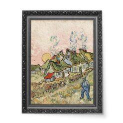 Vincent van Gogh Postać z domami wydruk na płótnie 50×70