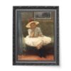 Władysław Podkowiński Dziewczynka w kapeluszu wydruk na płótnie 50×70 Władysław Podkowiński Dziewczynka w kapeluszu wydruk na płótnie 50×70