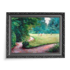 Władysław Podkowiński Gra w krokieta 70×50