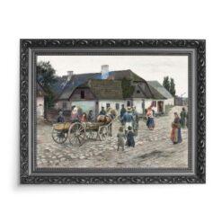 Władysław Podkowiński Ulica w Siennicy 70×50