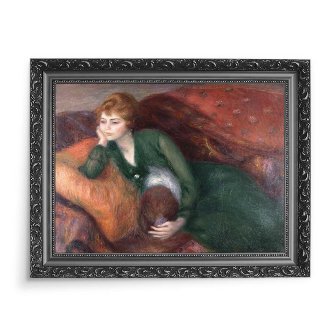 William James Glackens Młoda kobieta w zieleni 70x50