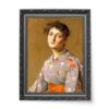 William Merritt Chase Dziewczyna w japońskim kostiumie wydruk na płótnie 50×70