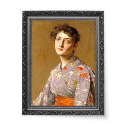William Merritt Chase Dziewczyna w japońskim kostiumie wydruk na płótnie 50×70