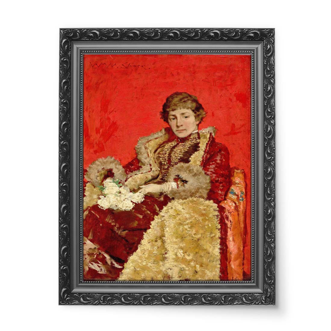 William Merritt Chase Portret pani H wydruk na płótnie 50x70