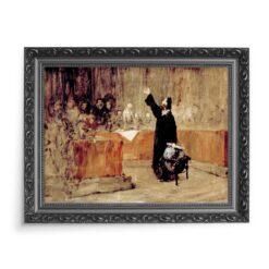 William Merritt Chase Szkic do obrazu – Kolumb przed soborem w Salamance kopia 70×50