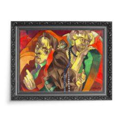 Witkacy Dwie głowy 70×50