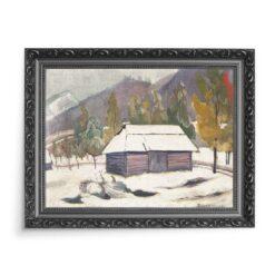 Witkacy Krajobraz przy rzece Liwiec 70×50