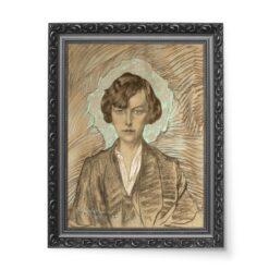 Witkacy Portret Janiny Bastgen wydruk na płótnie 50×70