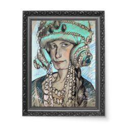 Witkacy Portret Marii Nawrockiej wydruk na płótnie 50×70