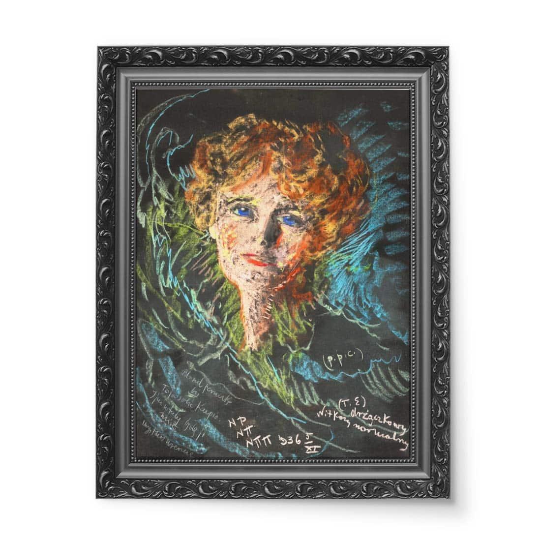 Witkacy Portret Olgi Wojakowej wydruk na płótnie 50x70