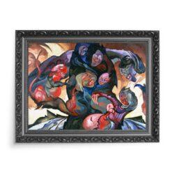 Witkacy Wizja z maskami 70×50