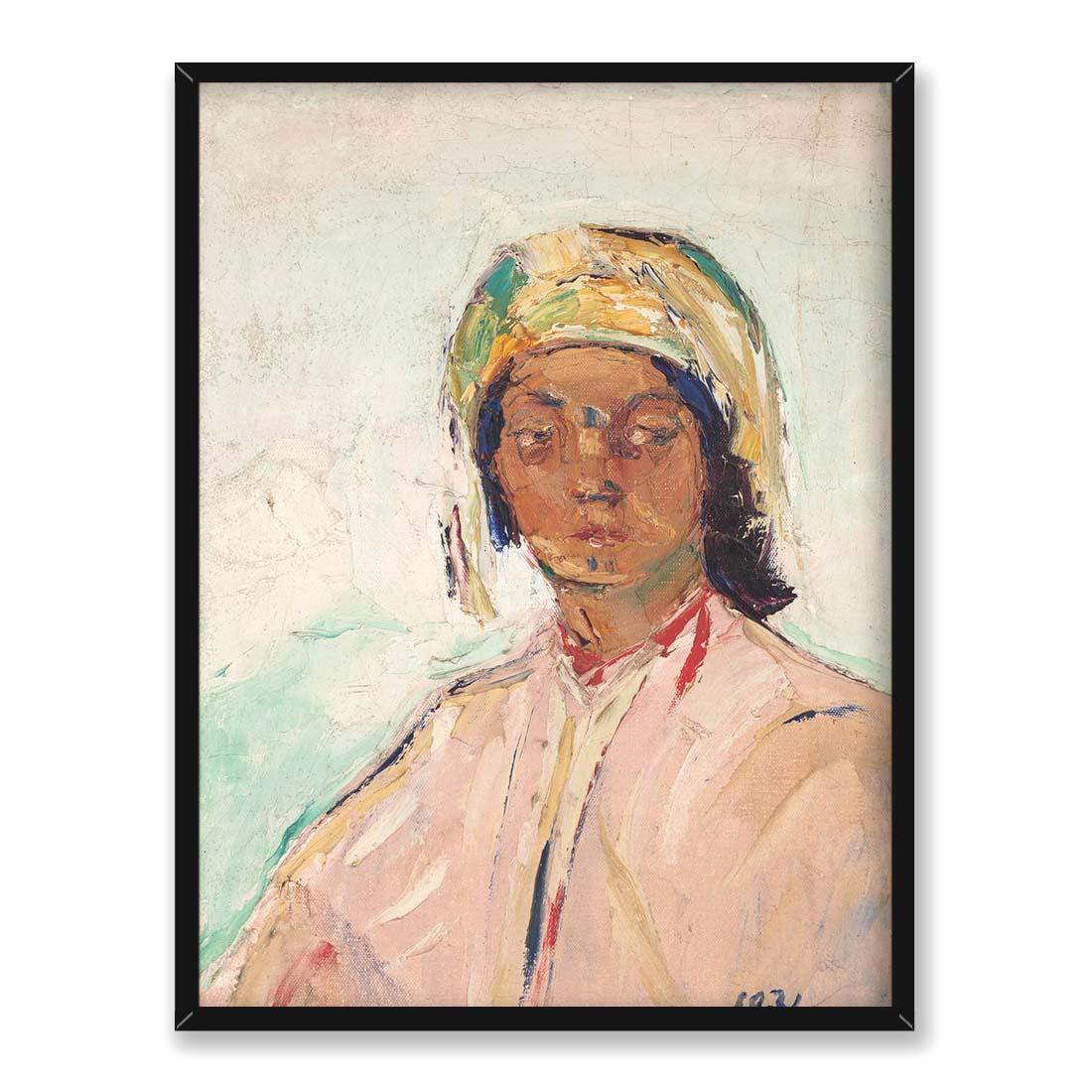 Włodzimierz Terlikowski Portret kobiety 30x40